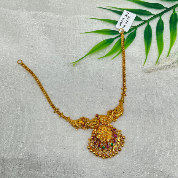 Silver Gold Polish Necklace GPN361