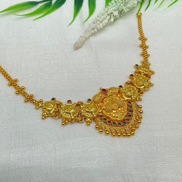 Silver Gold Polish Necklace GPN105