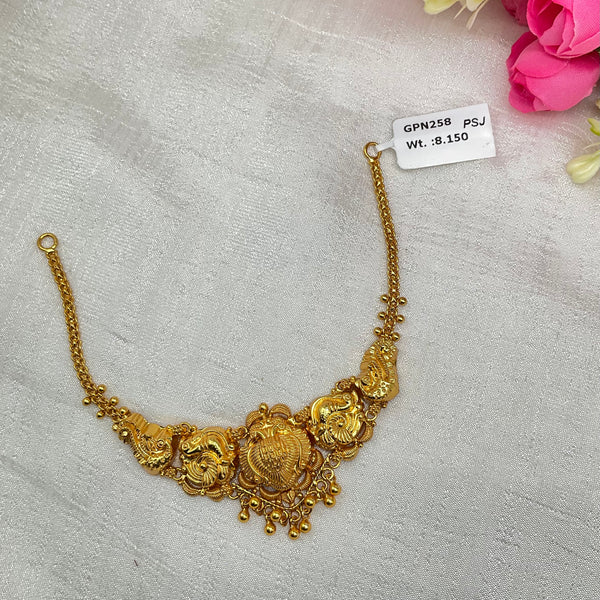 Silver Gold Polished Necklace GPN258