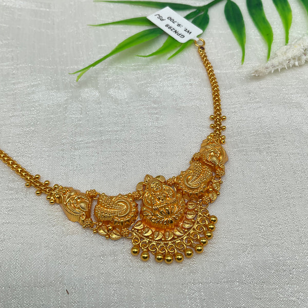 Silver Gold Polish Necklace GPN299