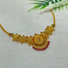 Silver Gold Polished Necklace GPN398