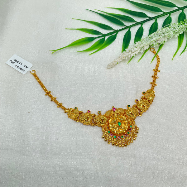 Silver Gold Polish Necklace GPN154