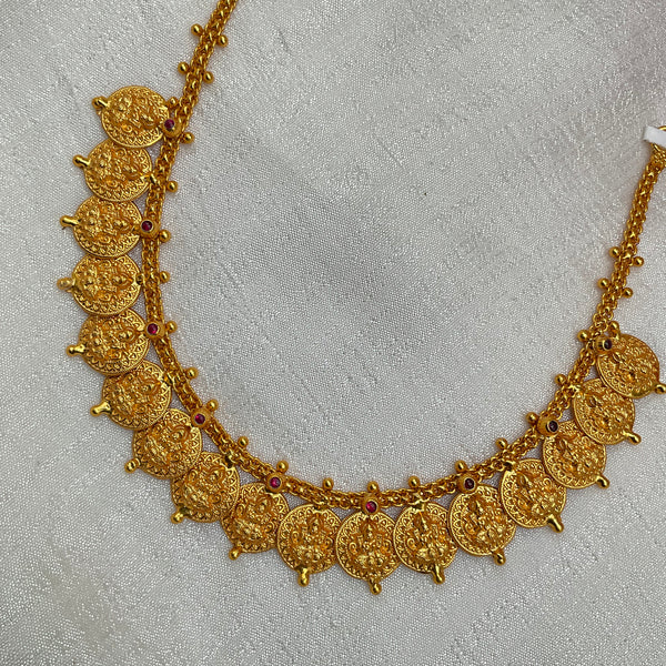 Silver Gold Polished Necklace GPN59