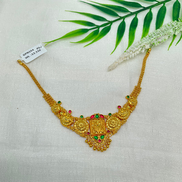Silver Gold Polish Necklace GPN254