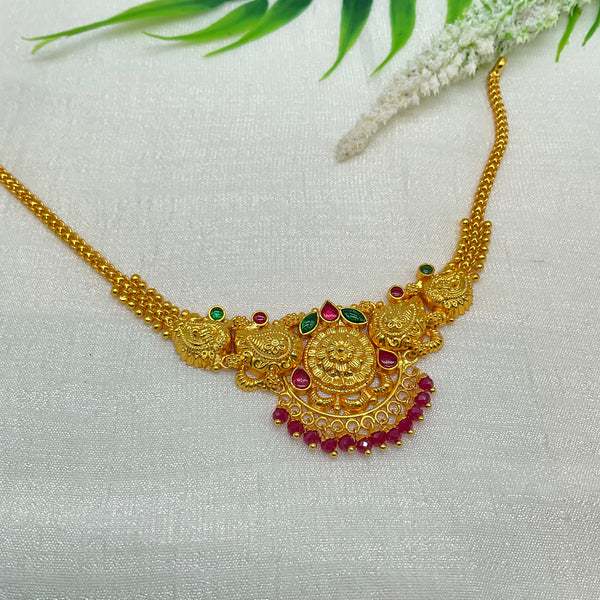 Silver Gold Polish Necklace GPN130