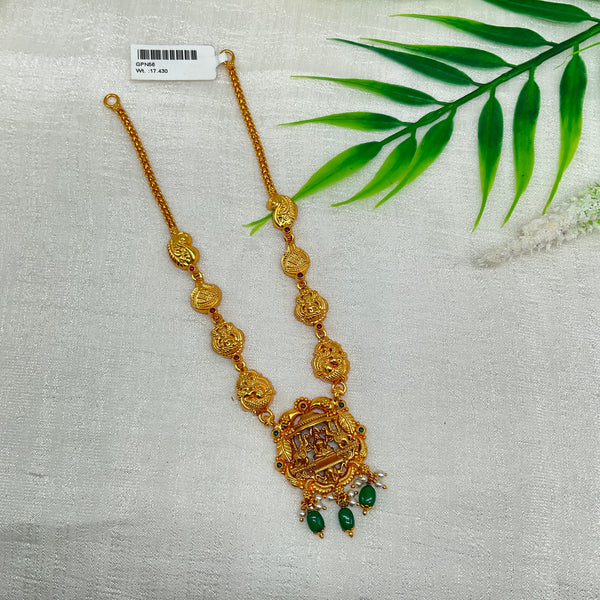 Silver Gold Polish Necklace GPN56