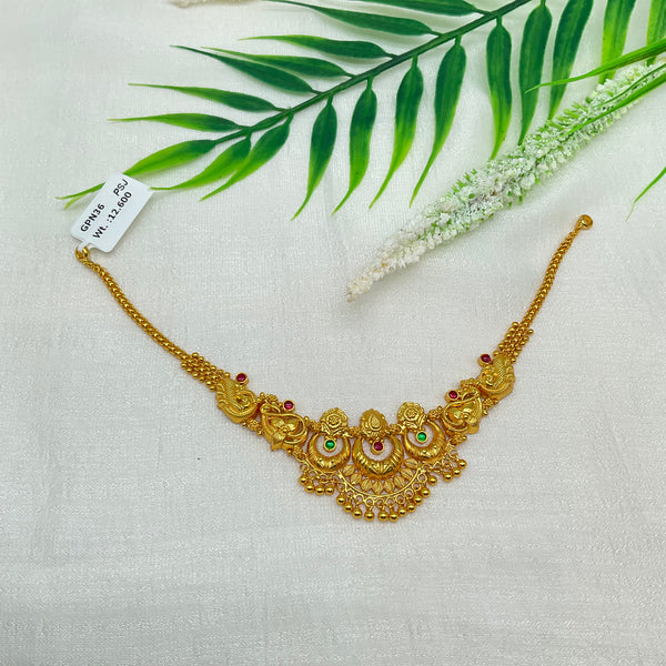 Silver Gold Polish Necklace GPN36
