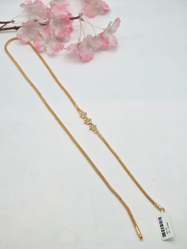 Silver 3 Stone Mangalya Chain