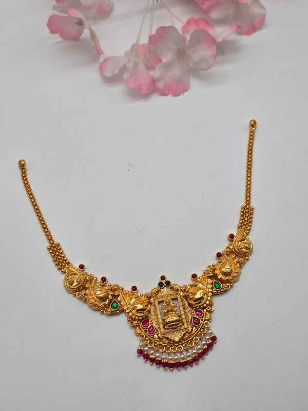 Silver Gold Polished Necklace