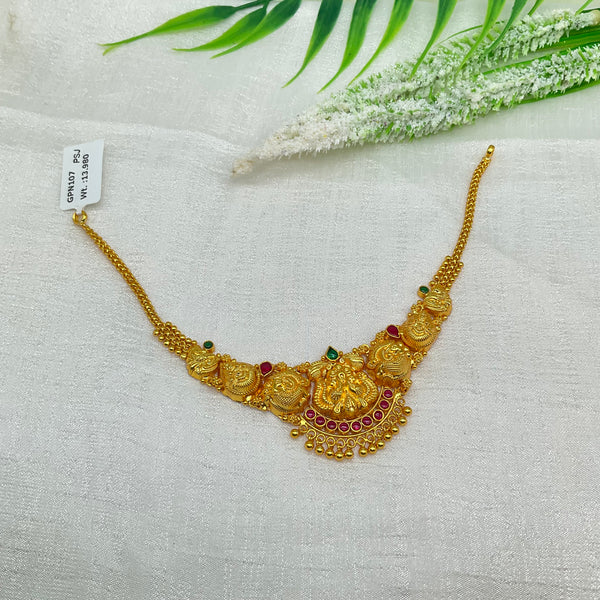 Silver Gold Polish Necklace GPN107