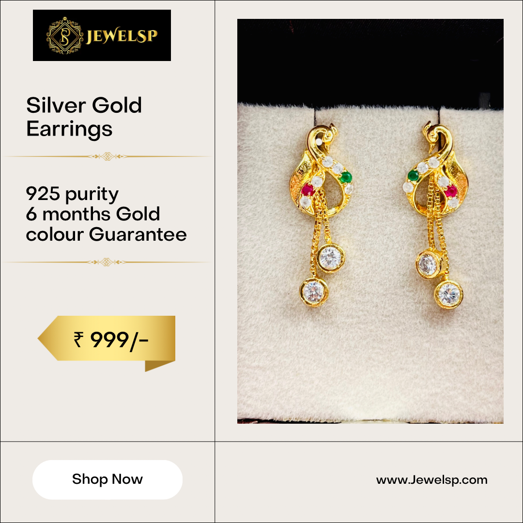 Gold Polished Earrings