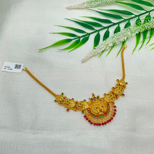 Silver Gold Polish Necklace GPN391