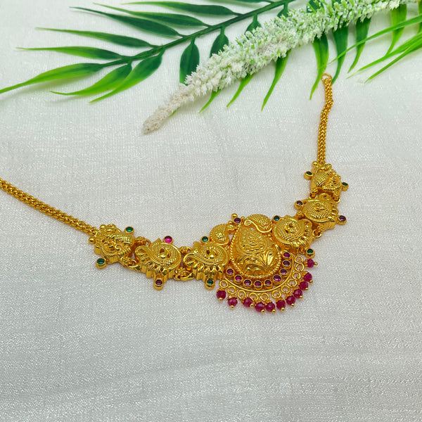 Silver Gold Polish Necklace GPN139