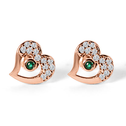 Rose Gold Princess Earrings