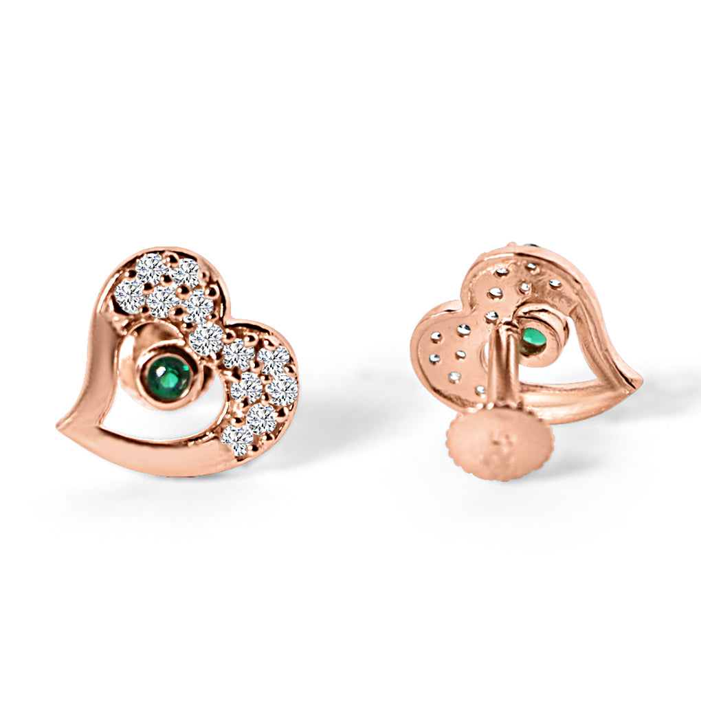 Rose Gold Princess Earrings