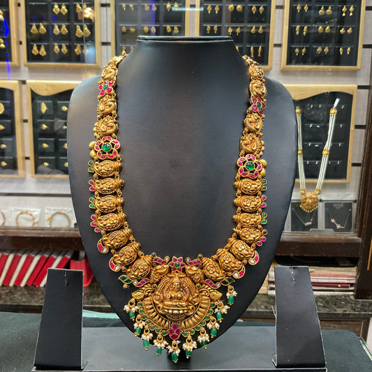 Silver Kundan Haram