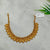 Silver Gold Polished Kasu Necklace GPN11