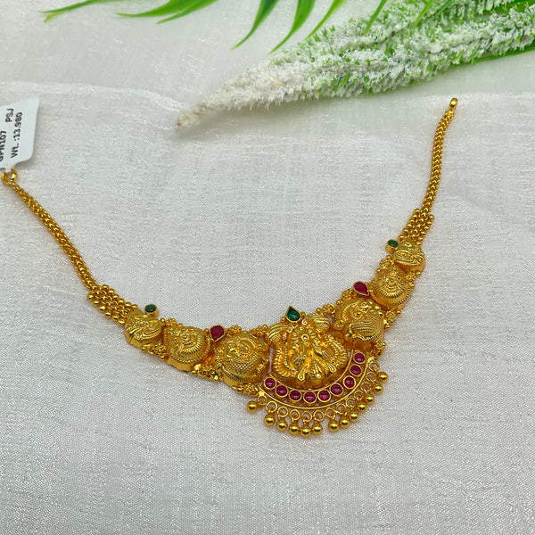Silver Gold Polish Necklace GPN107