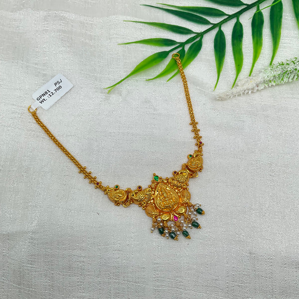 Silver Gold Polished Necklace GPN81