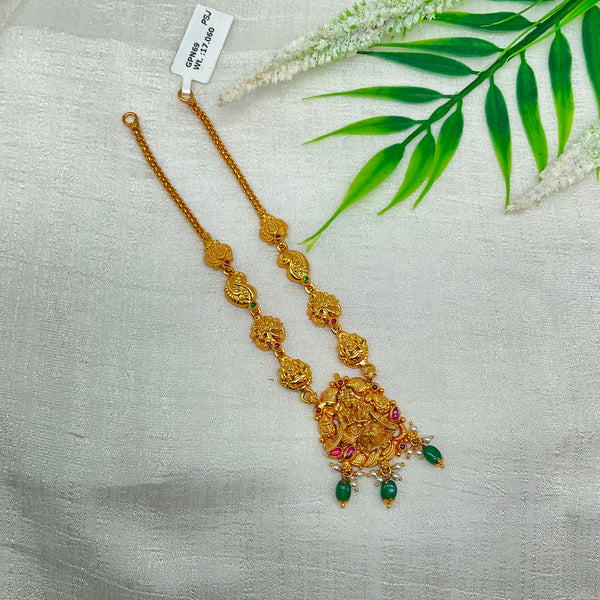 Silver Gold Polished Necklace GPN69