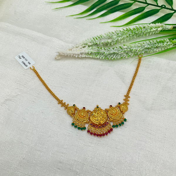 Silver Gold Polish Necklace GPN93