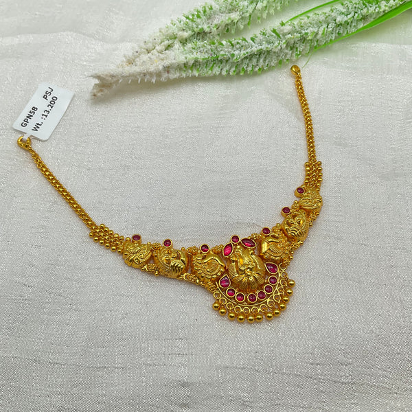 Silver Gold Polish Necklace GPN58