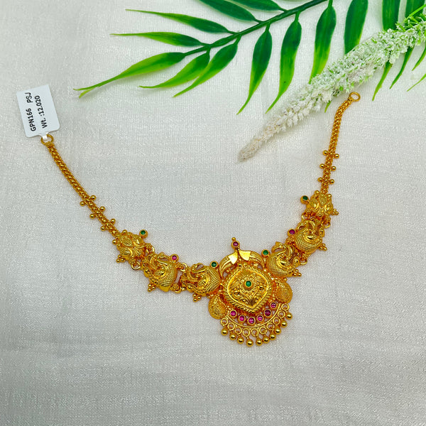 Silver Gold Polish Necklace GPN166