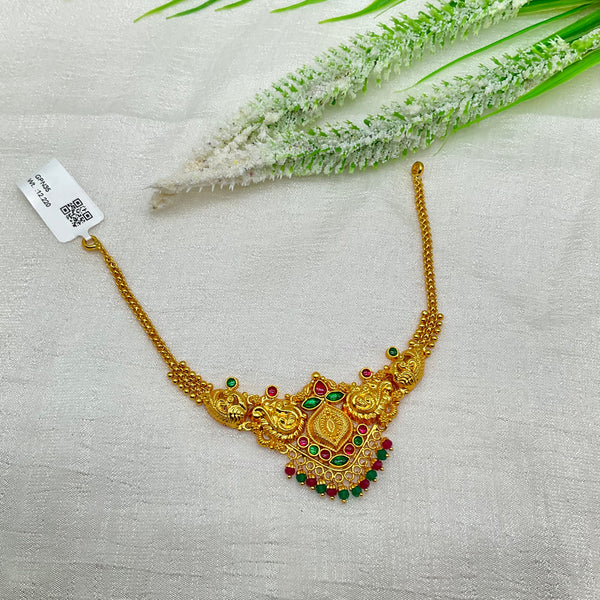 Silver Gold Polish Necklace GPN35