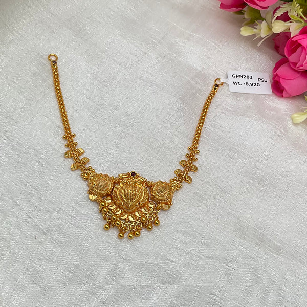 Silver Necklace Gold Polish GPN283