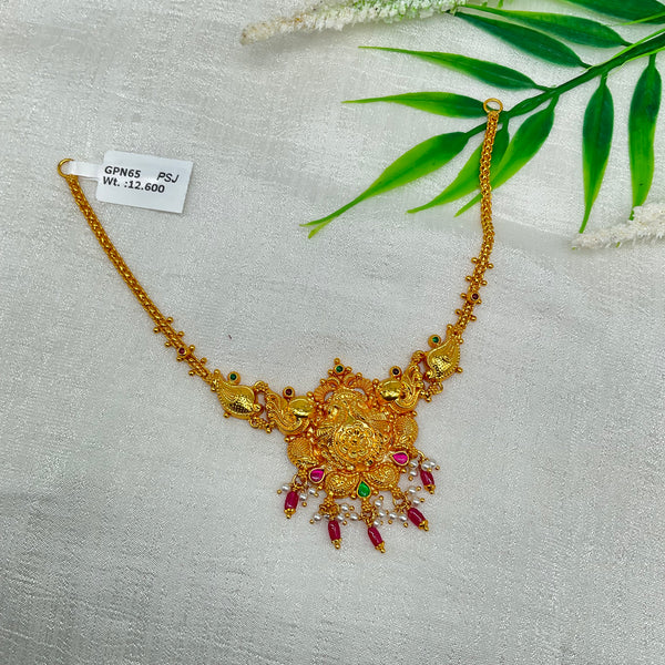 Silver Gold Polish Necklace GPN65