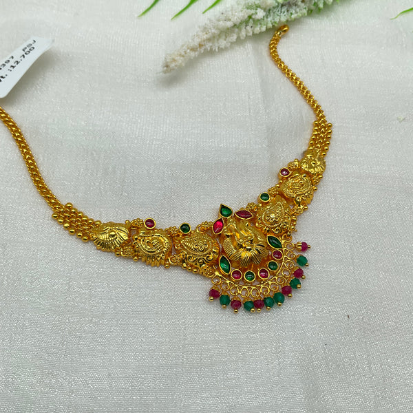 Silver Gold Polish Necklace GPN397