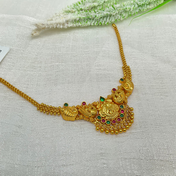 Silver Gold Polish Necklace GPN236