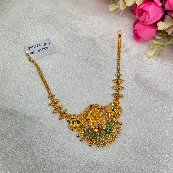 Silver Gold Polish Necklace GPN294