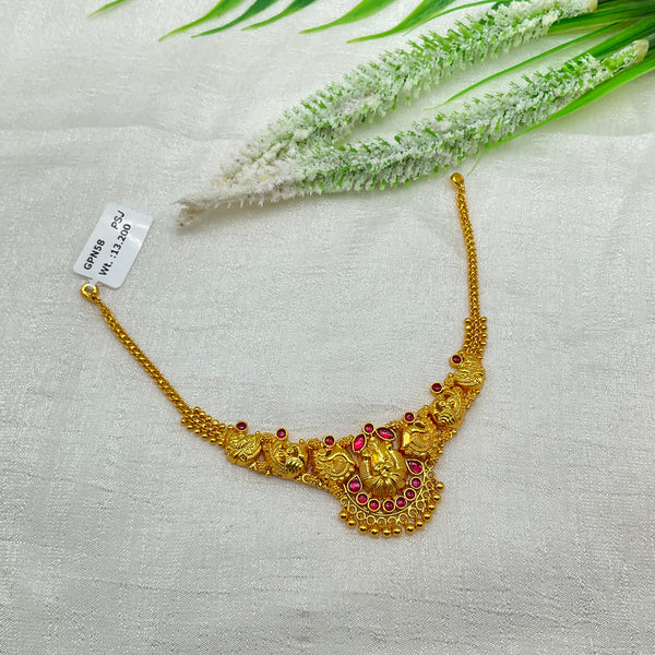 Silver Gold Polish Necklace GPN58