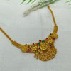 Silver Gold Polished Necklace GPN266