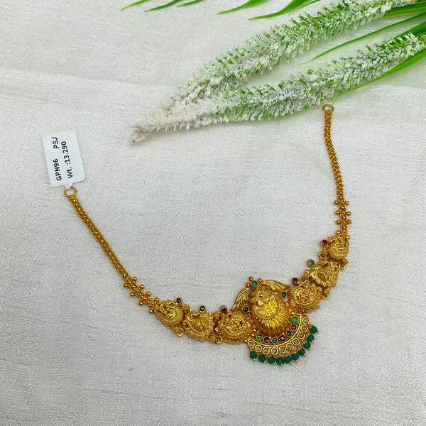 Silver Gold Polish Necklace GPN96