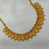 Silver Gold Polished Kasu Necklace GPN11