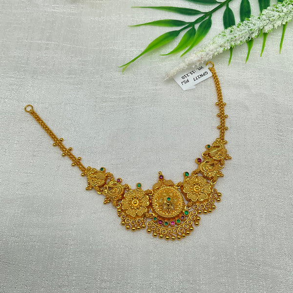 Silver Gold Polish Necklace GPN377