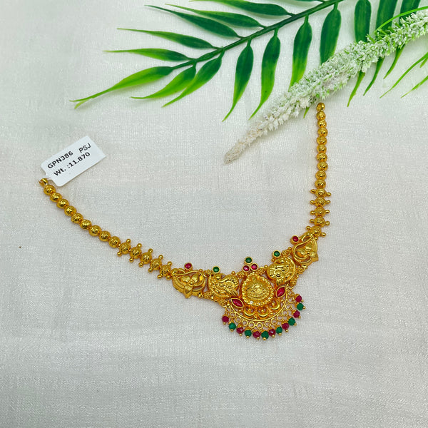 Silver Gold Necklace GPN386