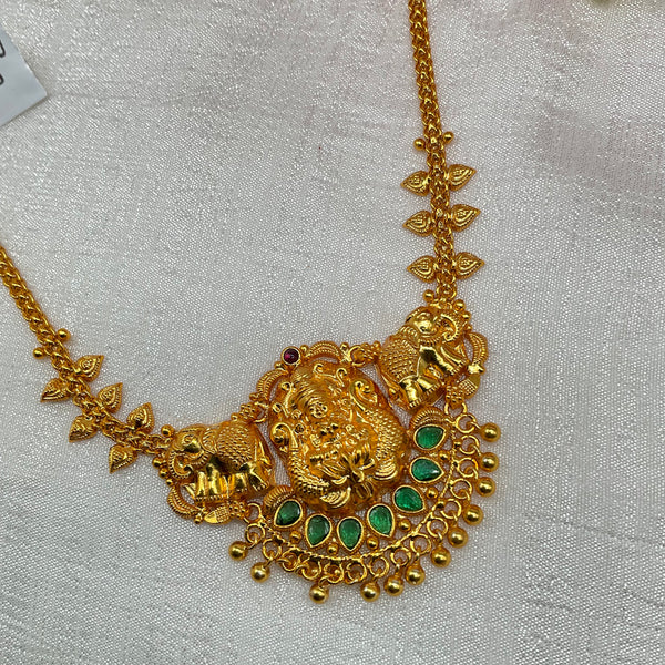Silver Gold Polish Necklace GPN294