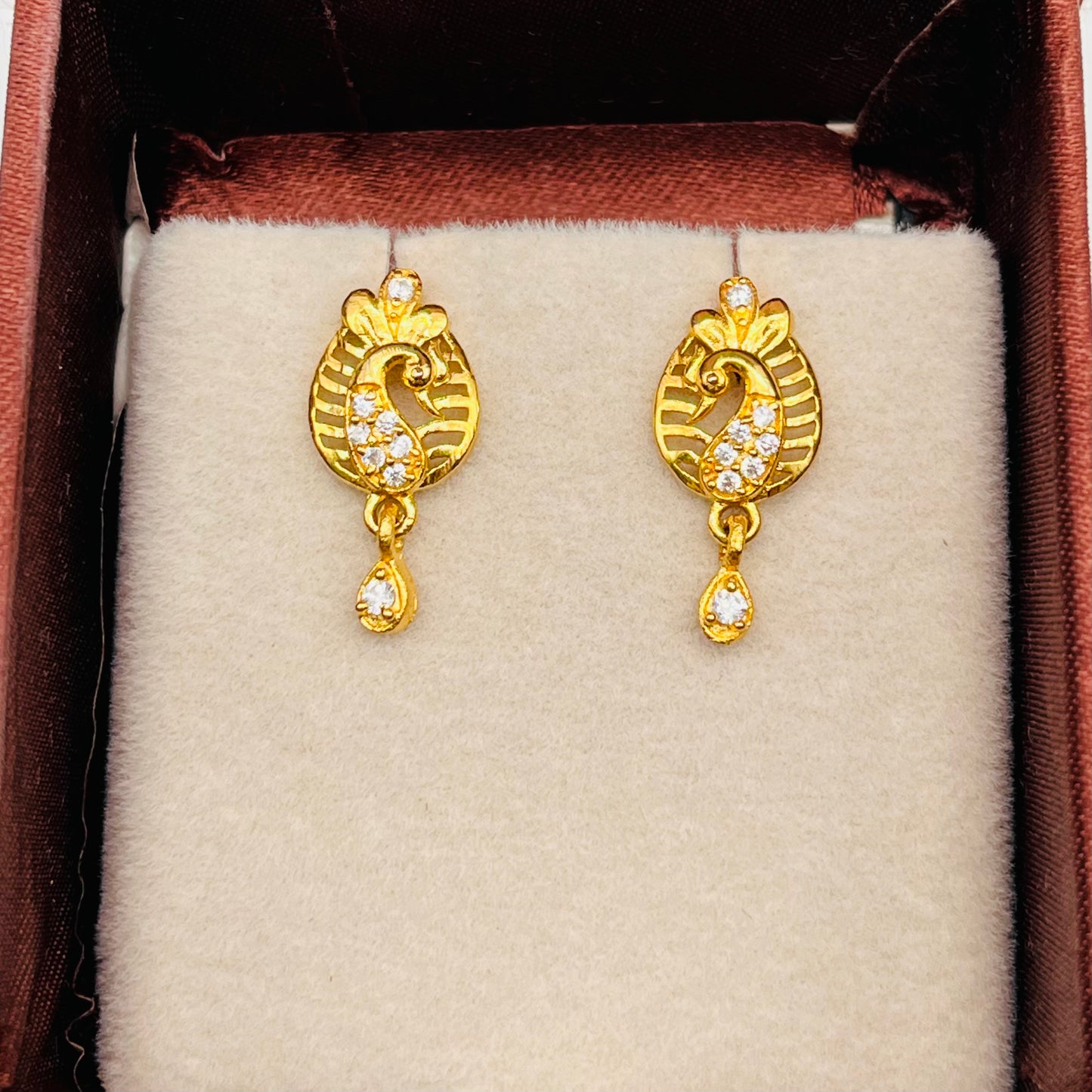 sterling Silver Gold Plated Earrings