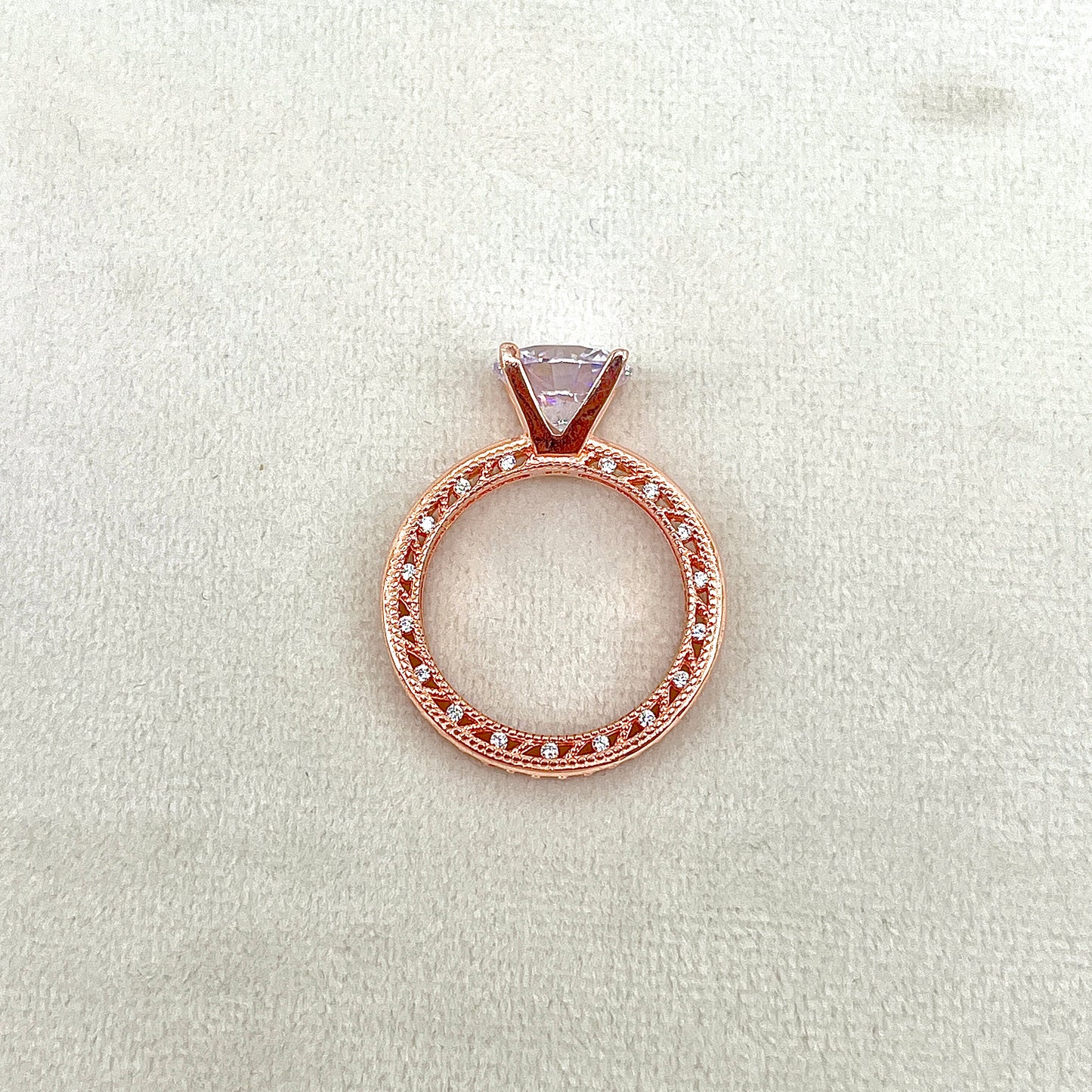 Rose Gold Silver Ring