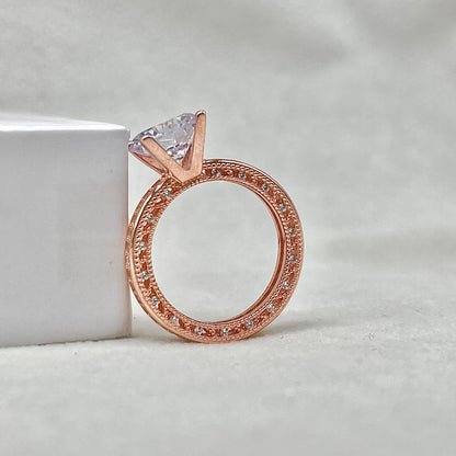 Rose Gold Silver Ring