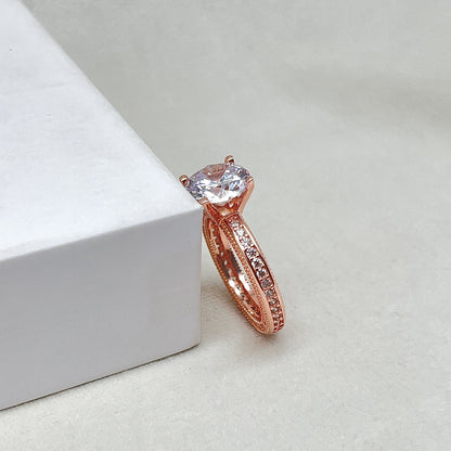 Rose Gold Silver Ring