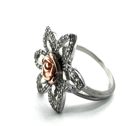 Rose Ring 925 Sterling Silver