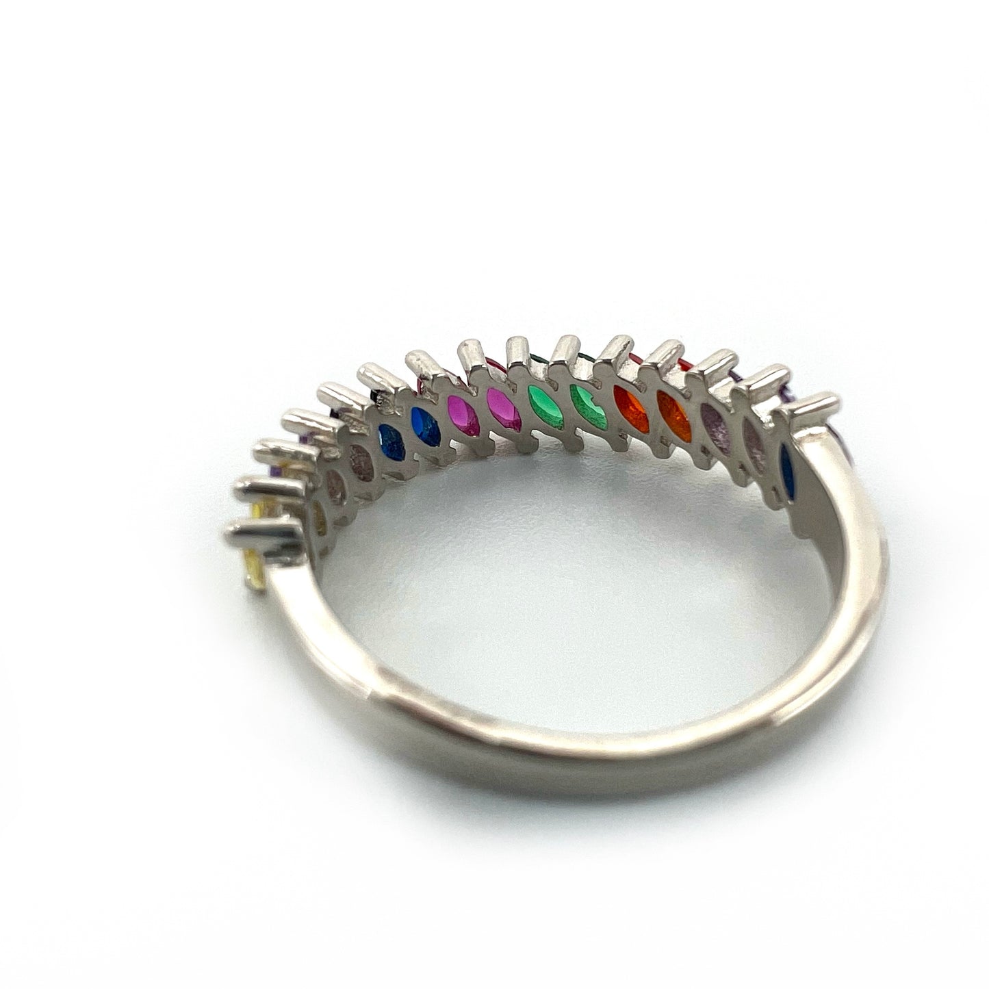 Rainbow Ring 92.5 Sterling Silver