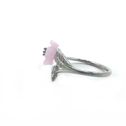 PINK PEARL 92.5 STERLING SILVER RING