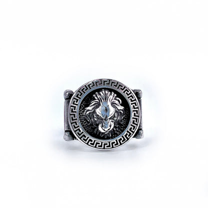 Lion Silver Ring in Premium