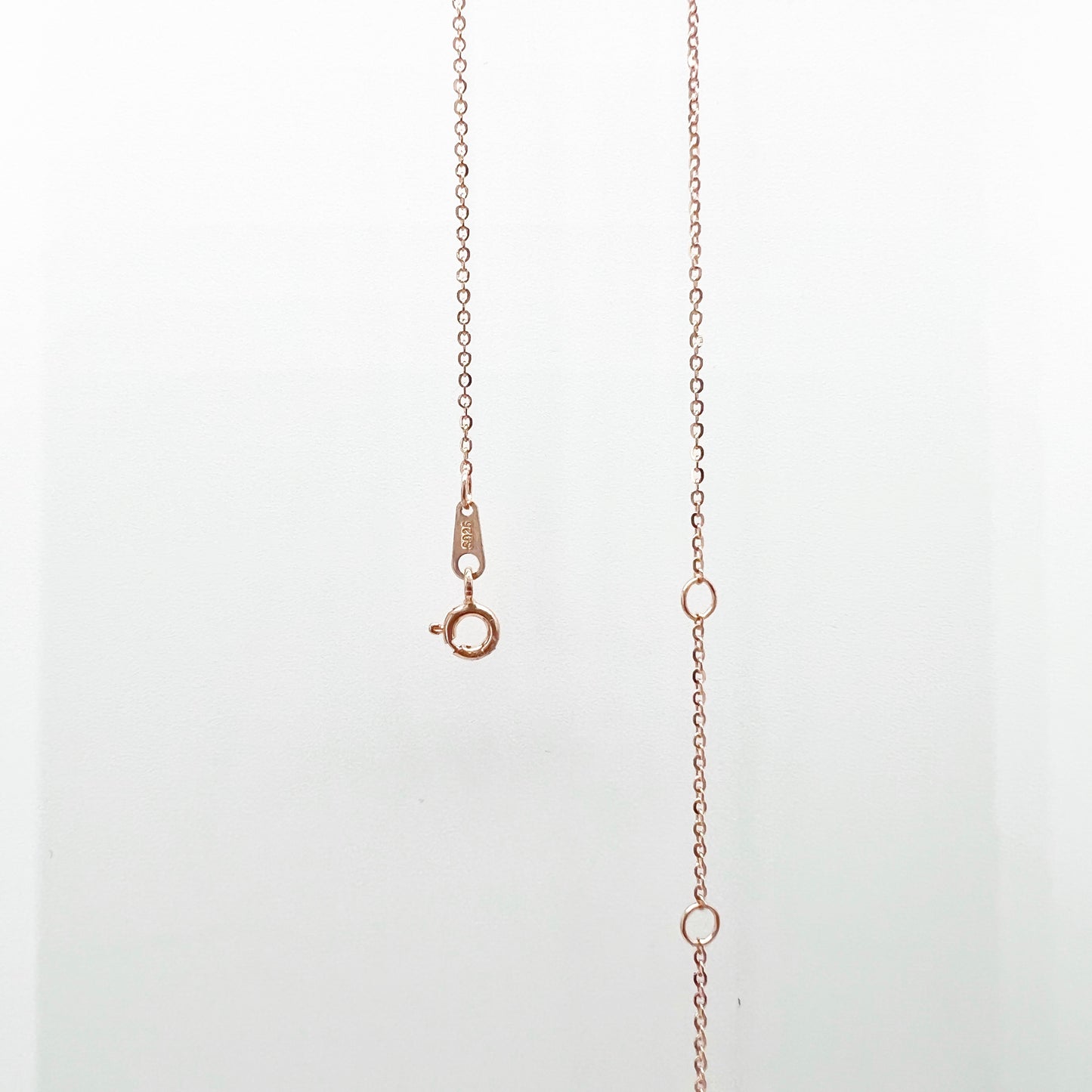 Silver I Love U Neck Chain (Rose Gold)