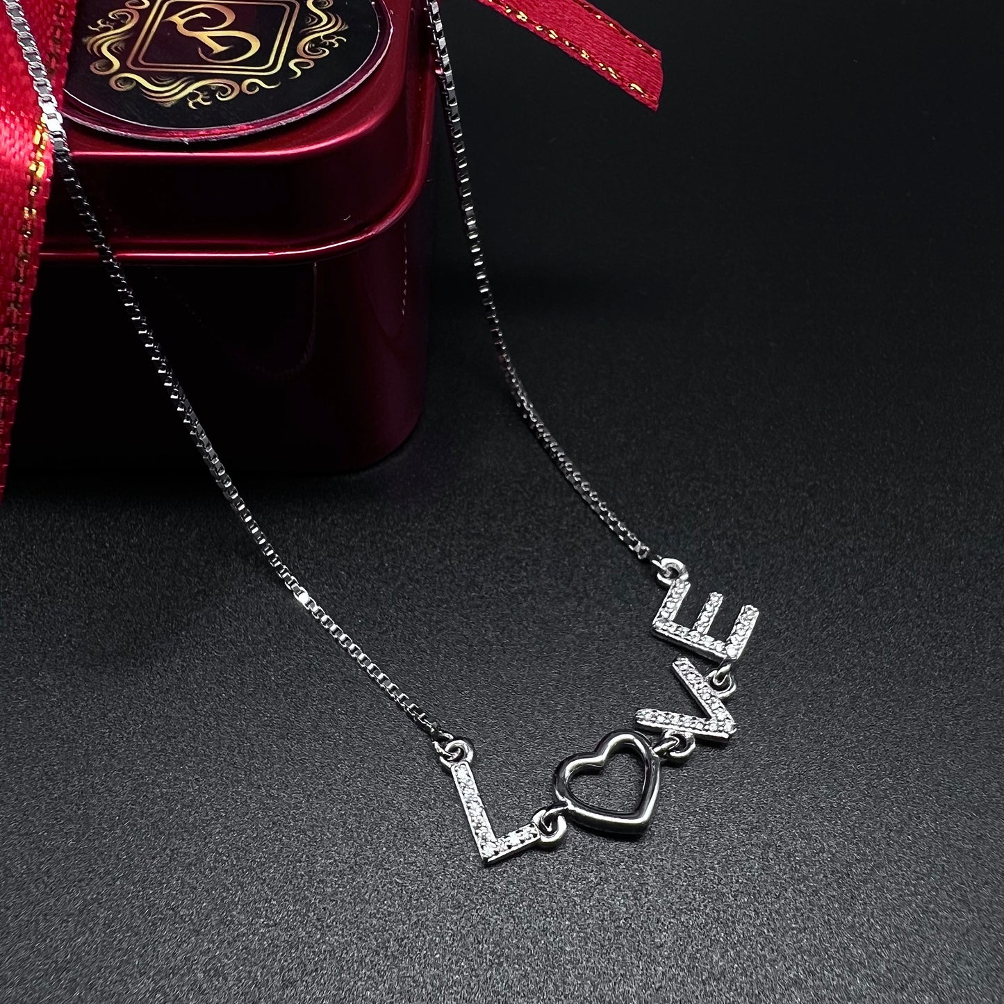 Silver Love Necklace